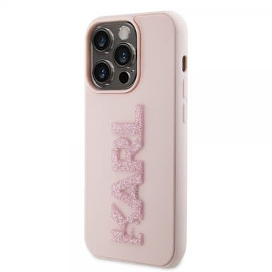 Karl Lagerfeld iPhone 15 Pro Max Deksel 3D Rubber Karl Rosa