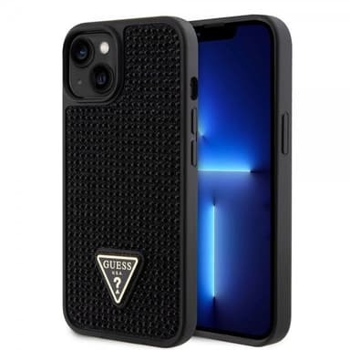 Guess iPhone 15 Deksel Rhinestone Svart