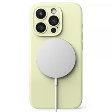 Ringke iPhone 15 Pro Deksel Silicone Magnetic Sunny Lime