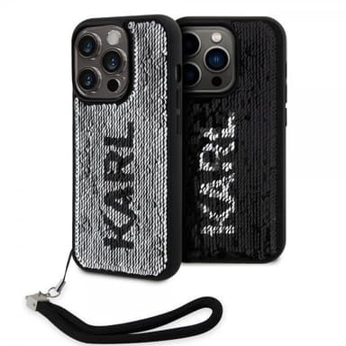 Karl Lagerfeld iPhone 15 Pro Deksel Sequin Svart