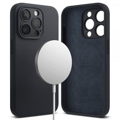 Ringke iPhone 15 Pro Deksel Silicone Magnetic Deep Blue