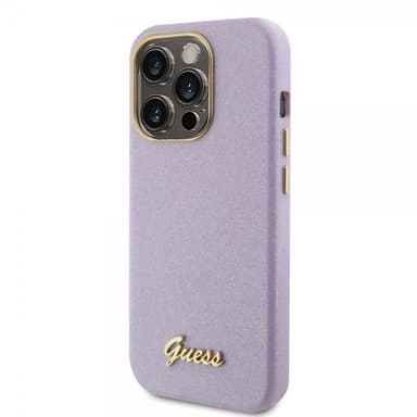 Guess iPhone 15 Pro Deksel Full Glitter Wrapped Lilac