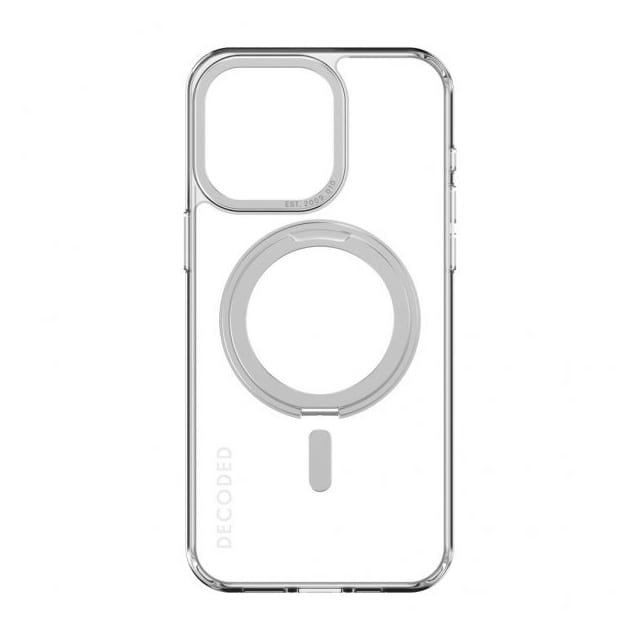 Decoded iPhone 15 Pro Max Deksel Recycled Plastic Transparant Loop Stand Back Cover Klar