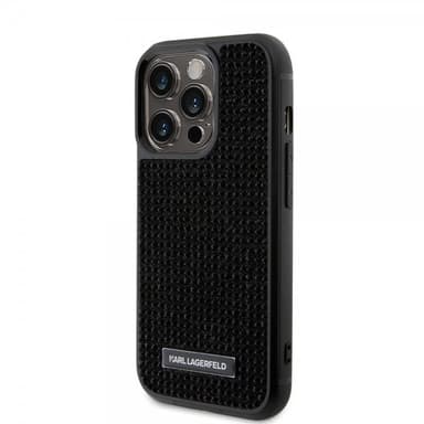 Karl Lagerfeld iPhone 15 Pro Deksel Rhinestone Svart