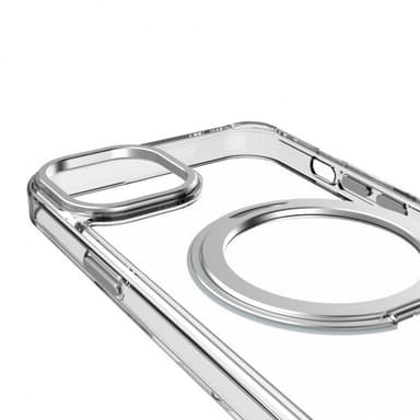 Decoded iPhone 15 Plus Deksel Recycled Plastic Transparant Loop Stand Back Cover Klar