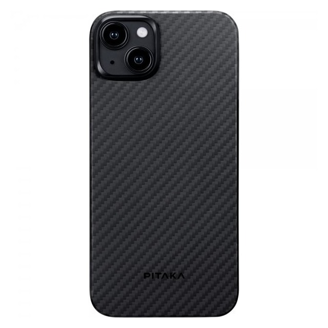 Pitaka iPhone 15 Plus Deksel MagEZ Case 4 Black/Grey Twill