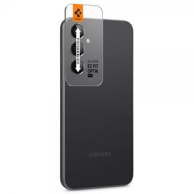 Spigen Samsung Galaxy S23 FE Linsebeskyttelse Glas.tR EZ Fit Optik 2-pakning Svart