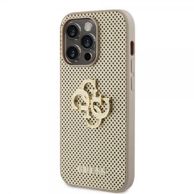 Guess iPhone 15 Pro Deksel Perforated Glitter Gull
