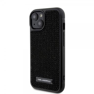 Karl Lagerfeld iPhone 15 Deksel Rhinestone Svart