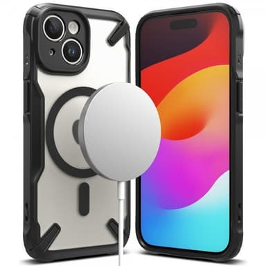 Ringke iPhone 15 Deksel Fusion X Magnetic Matte Black