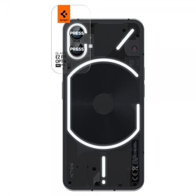 Spigen Nothing Phone (1) Linsebeskyttelse GLAS.tR EZ Fit Optik Pro 2-pakning Svart