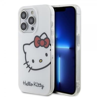 Hello Kitty iPhone 15 Pro Max Deksel Kitty Logo Hvit