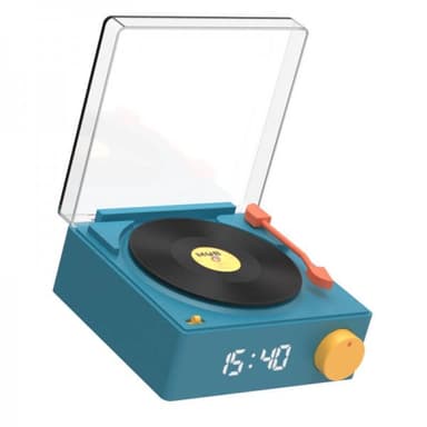 Mobility on Board Høyttaler vekkerklokke vinyl retro blå