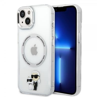 Karl Lagerfeld iPhone 15 Deksel NFT Karl & Choupette Transparent