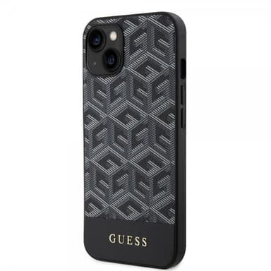Guess iPhone 15 Deksel G Cube MagSafe Svart