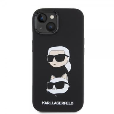 Karl Lagerfeld iPhone 15 Deksel Karl & Choupette Svart