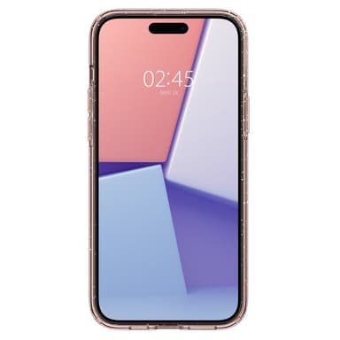Spigen iPhone 15 Deksel Liquid Crystal Glitter Rose Quartz