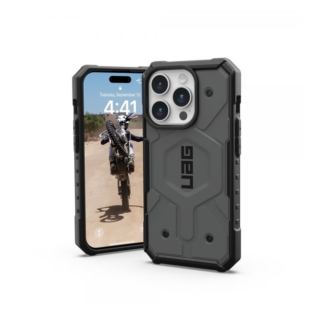 Urban Armor Gear (UAG) iPhone 15 Pro Deksel Pathfinder MagSafe Sølv