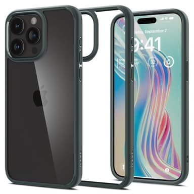 Spigen iPhone 15 Pro Max Deksel Ultra Hybrid Abyss Green