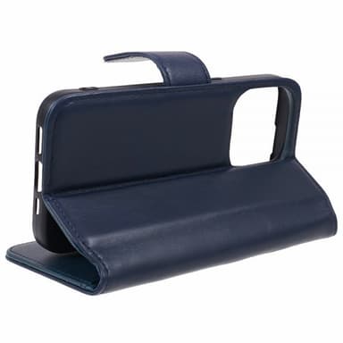 Nordic Covers iPhone 15 Pro Max Etui Essential Leather Heron Blue