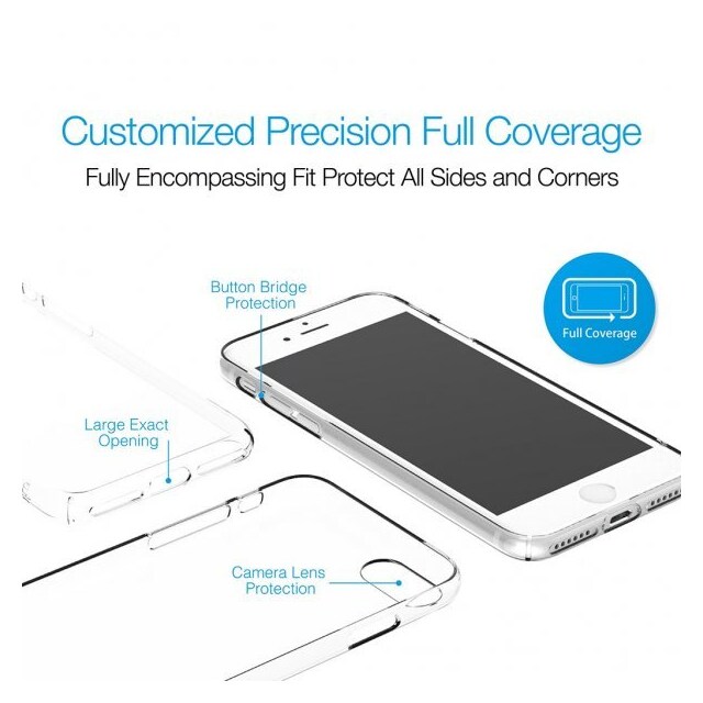 Just Mobile iPhone 7 Plus/iPhone 8 Plus Deksel TENC Air Transparent Klar
