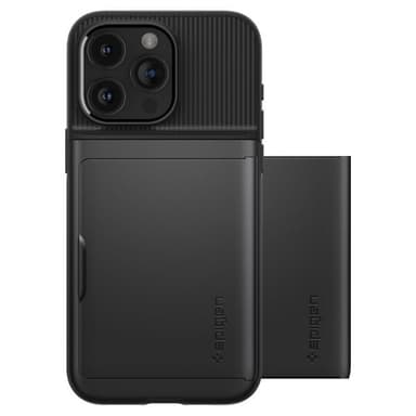 Spigen iPhone 15 Pro Max Deksel Slim Armor CS Svart