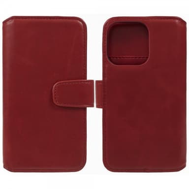 Nordic Covers iPhone 15 Pro Max Etui Essential Leather Poppy Red