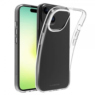 Vivanco iPhone 15 Pro Deksel Slim TPU Transparent