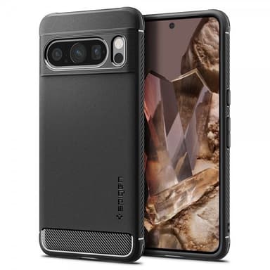 Spigen Google Pixel 8 Pro Deksel Rugged Armor Matte Black