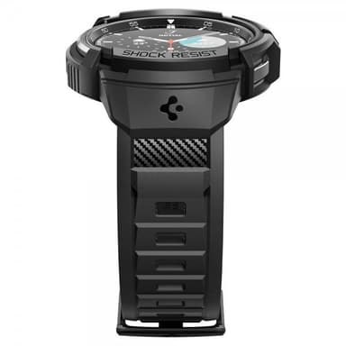 Spigen Samsung Galaxy Watch 6 Classic 43mm Deksel Armbånd Rugged Armor Pro Svart