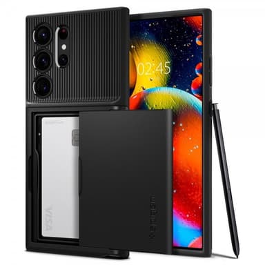 Spigen Samsung Galaxy S23 Ultra Deksel Slim Armor CS Svart