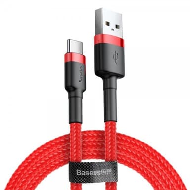 Baseus Kabel Cafule Cable USB-A/USB-C 3m Rød