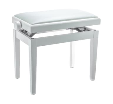 BandMate Adam Piano Bench Deluxe (Matt hvit)