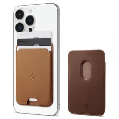 Spigen Kortholder Valentinus 3 Cards Holder MagFit Brun