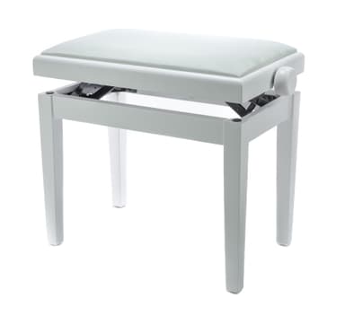 BandMate Adam Piano Bench Deluxe (Matt hvit)