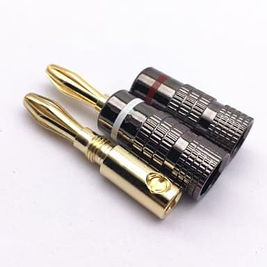 Sett med åtte bananplugger, 4 mm 16-pack