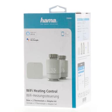 HAMA WiFi Smart Radiatortermostat Sentral Styring 2-pak