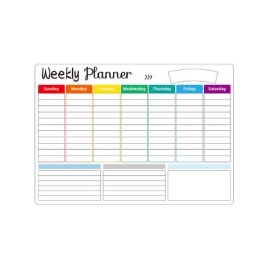 A3 Magnetic Dry Erase Weekly Calendar Hvit Elkjøp A3 Magnetic Dry Erase Weekly Calendar Hvit Elkjøp