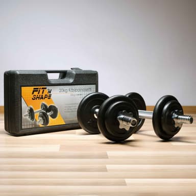Fit'n Shape Justerbare Håndvekter 20kg, jernplater