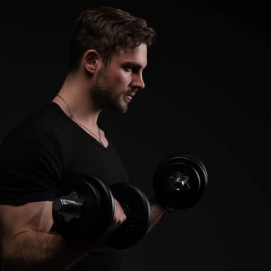 Fit'n Shape Justerbare Håndvekter 20kg, jernplater