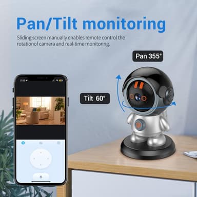 ESCAM Kameraovervåking Robotman WiFi IP-kamera Hjemmesikkerhet