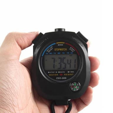 Sport Digital Timer Timer Stoppeklokke LCD-skjerm Svømmeløping
