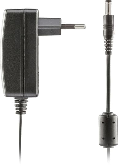 DELTACO AC-adapter, 100-240V til 12V 1A, svart