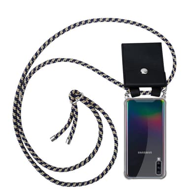 Samsung Galaxy A70 / A70s Deksel med Halskjede (blå)