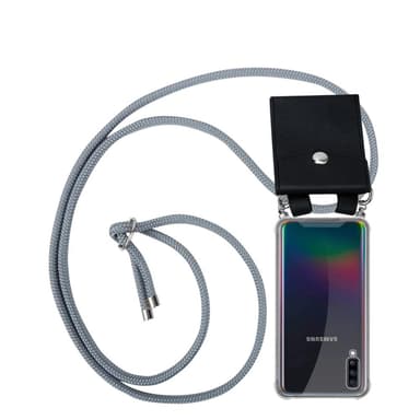 Samsung Galaxy A70 / A70s Deksel med Halskjede (grå)