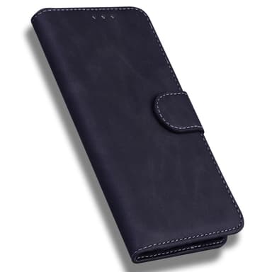 Sony Xperia 5 V Lommebok-Deksel Retro - Svart