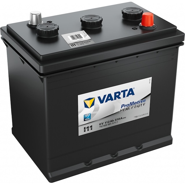 VARTA Promotive HD Batteri 6V 112AH 510CCA (260x175x236mm) +diagonalt I11