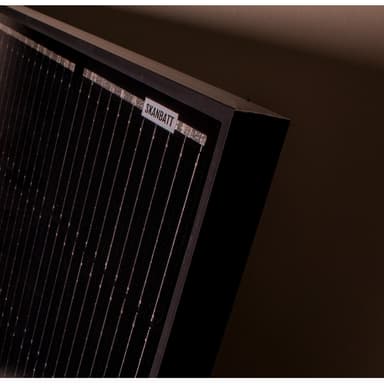 SKANBATT Solcellepanel Mono 130W Sort - 885x765x30mm