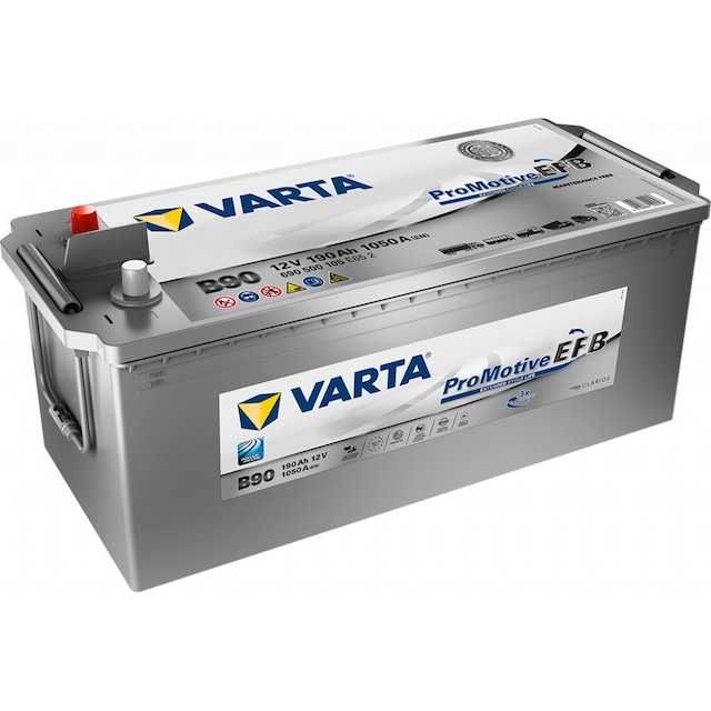 VARTA Promotive EFB Batteri 12V 190AH 1050CCA (513x223x203/223mm) +venstre B90