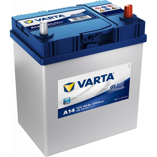 VARTA Blue Dynamic Batteri 12V 40AH 330CCA (187x127x200/227mm) +høyre A14